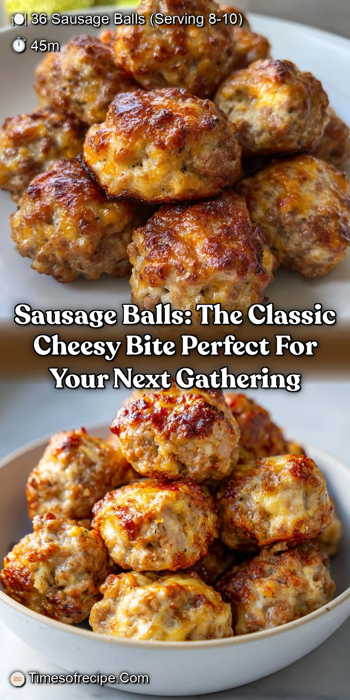 Sausage Balls: The Classic Cheesy Bite Perfect for Your Next Gathering