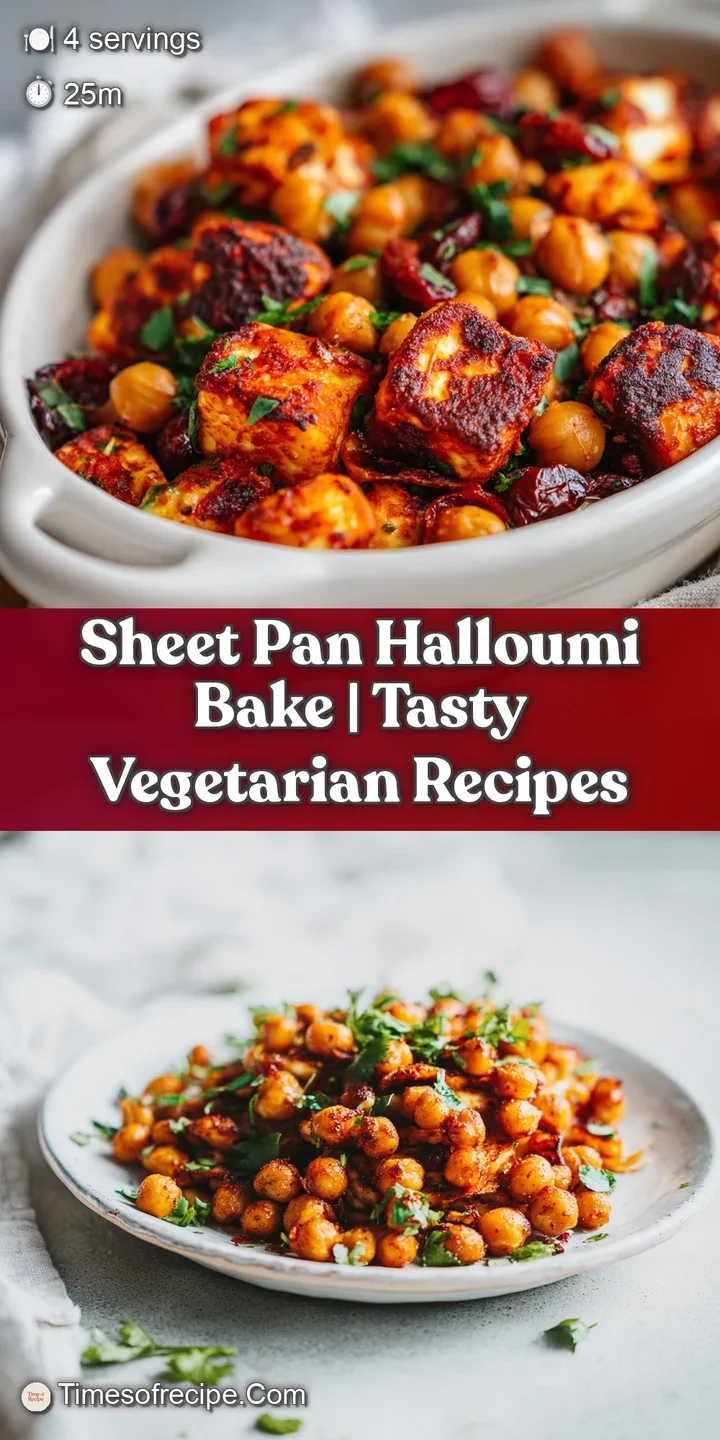 Close-up of perfectly browned, squeaky halloumi cheese alongside plump, spiced chickpeas.