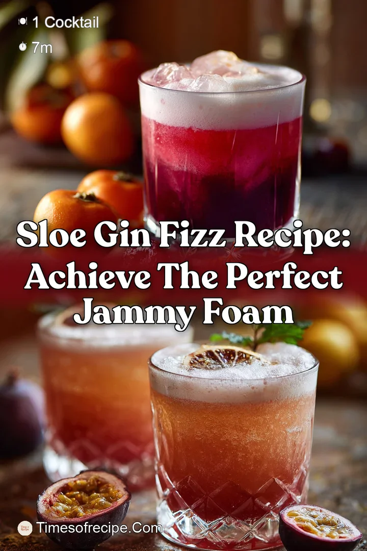 Sloe Gin Fizz Recipe: Achieve The Perfect Jammy Foam
