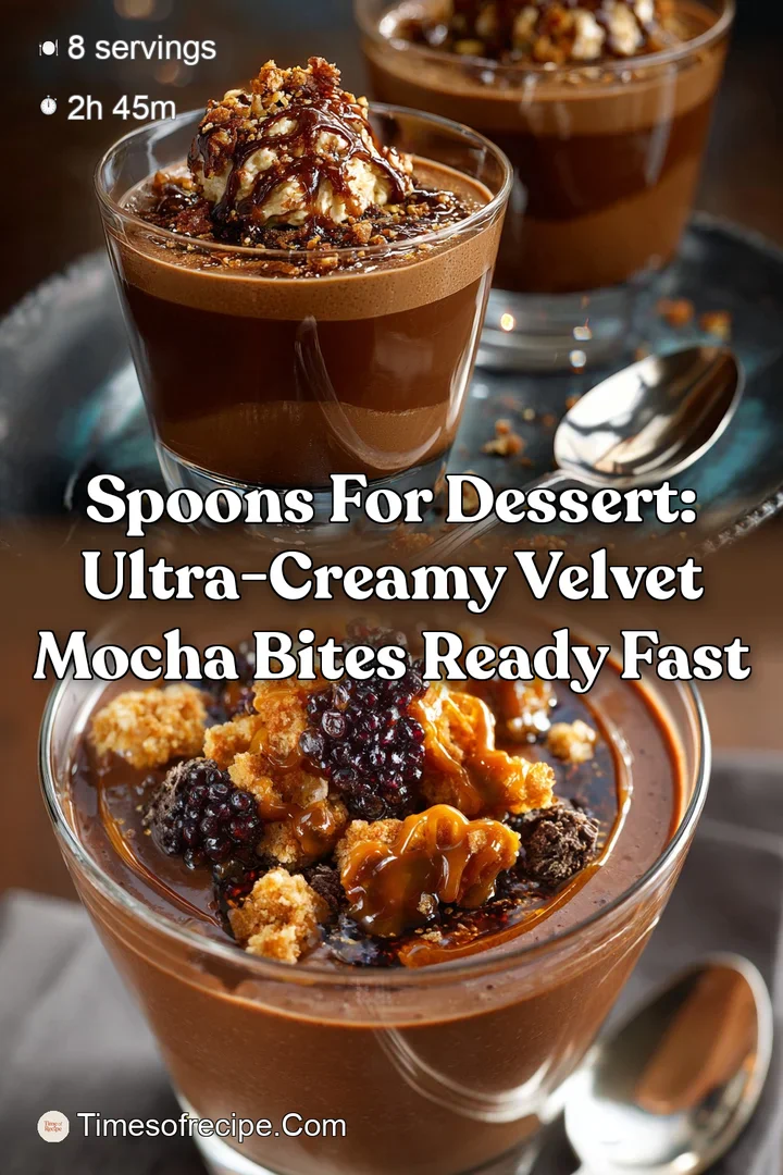 Spoons for Dessert: Ultra-Creamy Velvet Mocha Bites Ready Fast