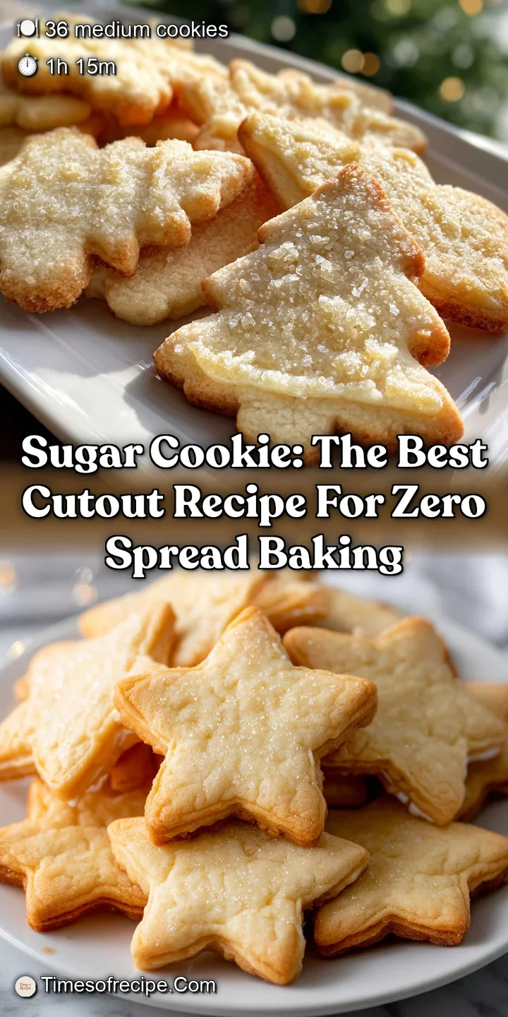 Sugar Cookie: The Best Cutout Recipe for Zero Spread Baking