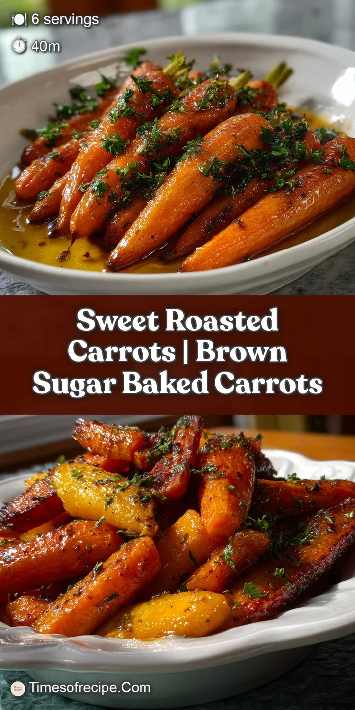 Close-up of glazed roasted carrots, their vibrant color catching the light, with visible textures of caramelized edges and...