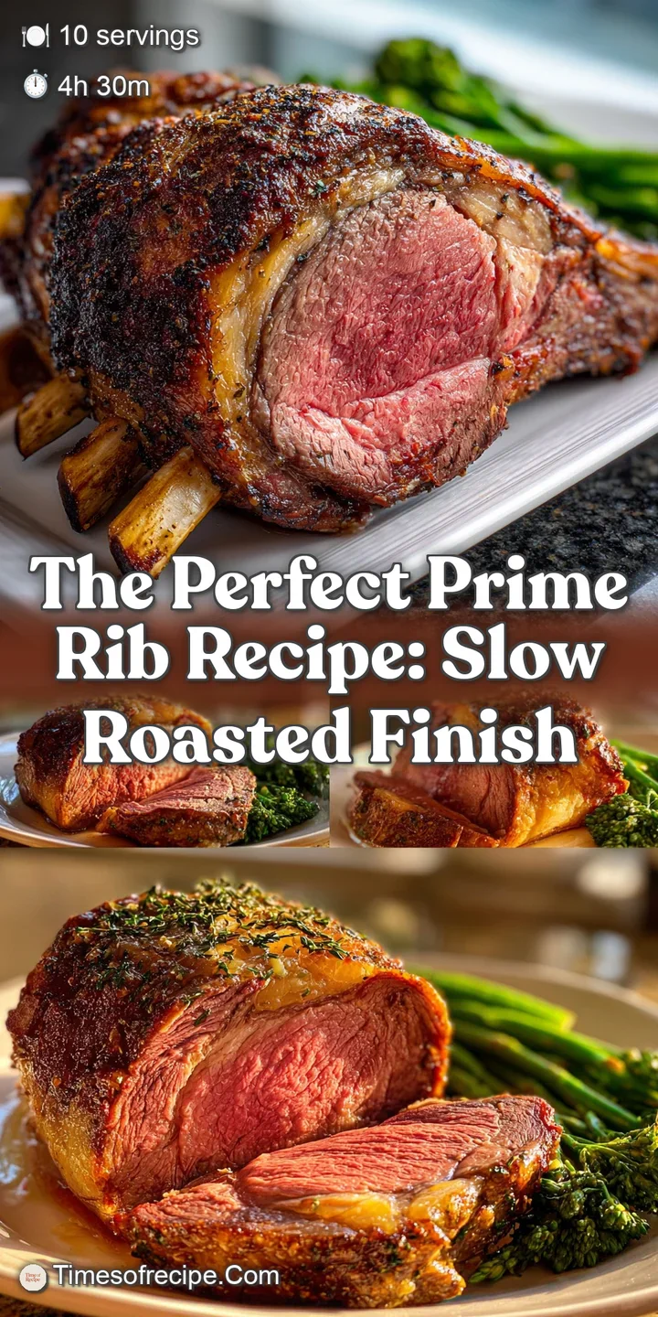 Close-up view of a perfectly cooked prime rib slice, showing off its pink interior, tender texture, and a flavorful, savor...