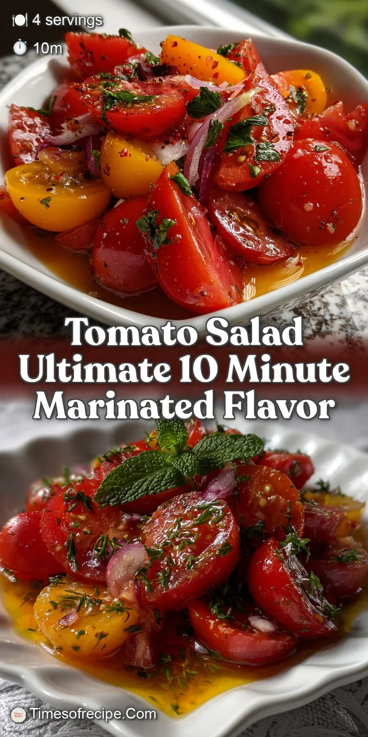 Tomato Salad Ultimate 10 Minute Marinated Flavor
