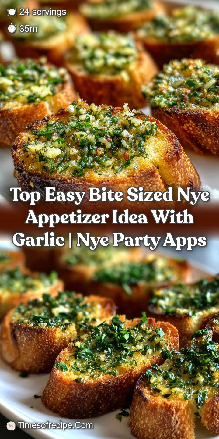 Close-up of a single appetizer, highlighting the smooth, velvety texture of the garlic spread. The vibrant green garnish a...