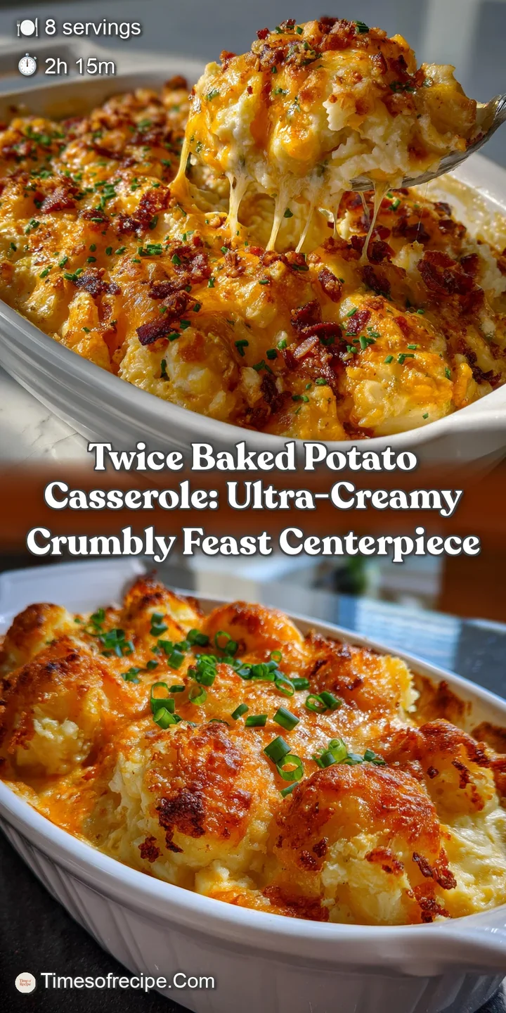 Twice Baked Potato Casserole: Ultra-Creamy Crumbly Feast Centerpiece