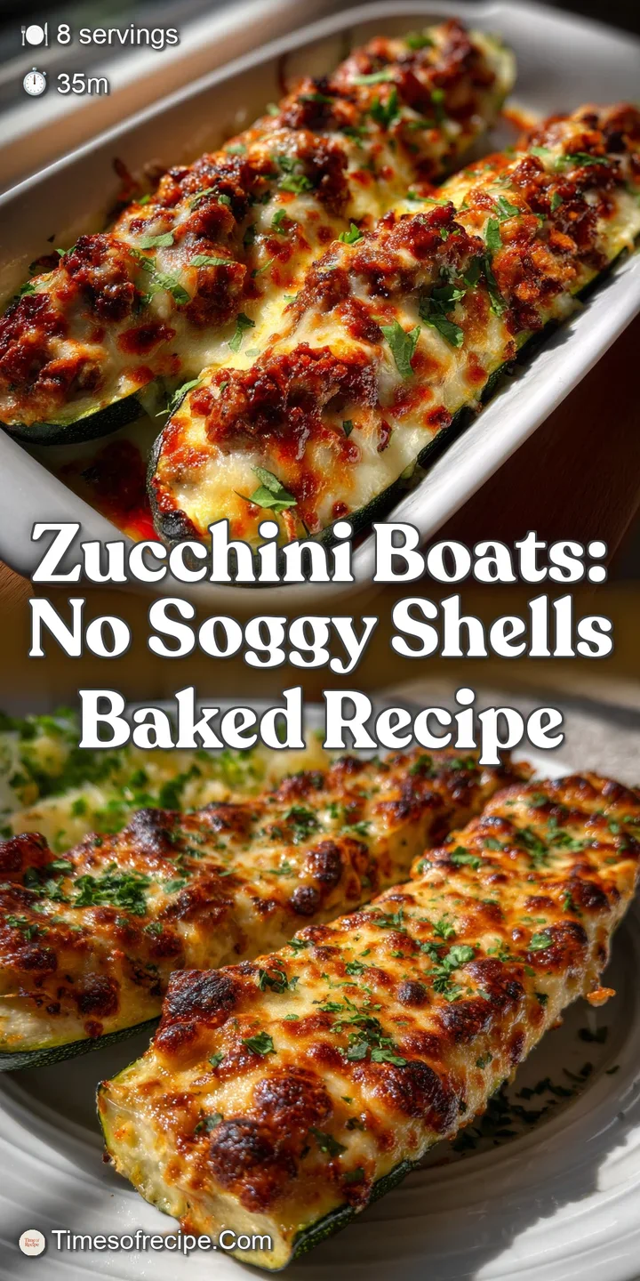Zucchini Boats: No Soggy Shells Baked Recipe