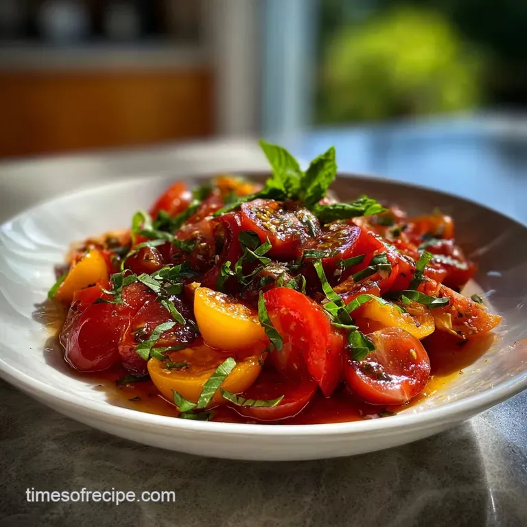 The Ultimate 10 Minute Tomato Salad: No Watery Mess