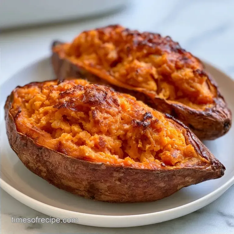 Air Fryer Baked Sweet Potatoes in 55 Minutes
