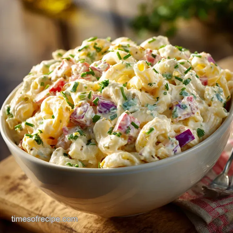 Amish Macaroni Salad: the Sweet Tangy and Ultra-Creamy Picnic Recipe presentation
