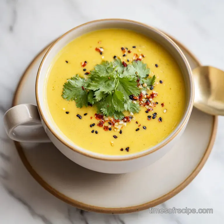 Anti Inflammatory Golden Detox Soup: Velvety and Healing