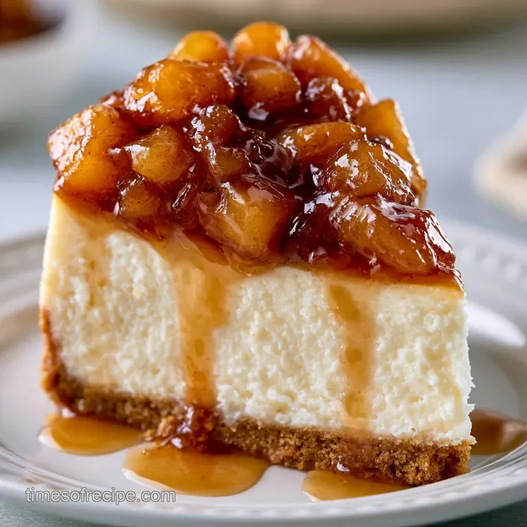 Apple Pie Cheesecake: Silky and Baked