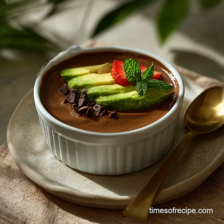 Elegant chocolate dessert slice on a white plate. Garnished with a vibrant raspberry, hints of cocoa, and a creamy, smooth...