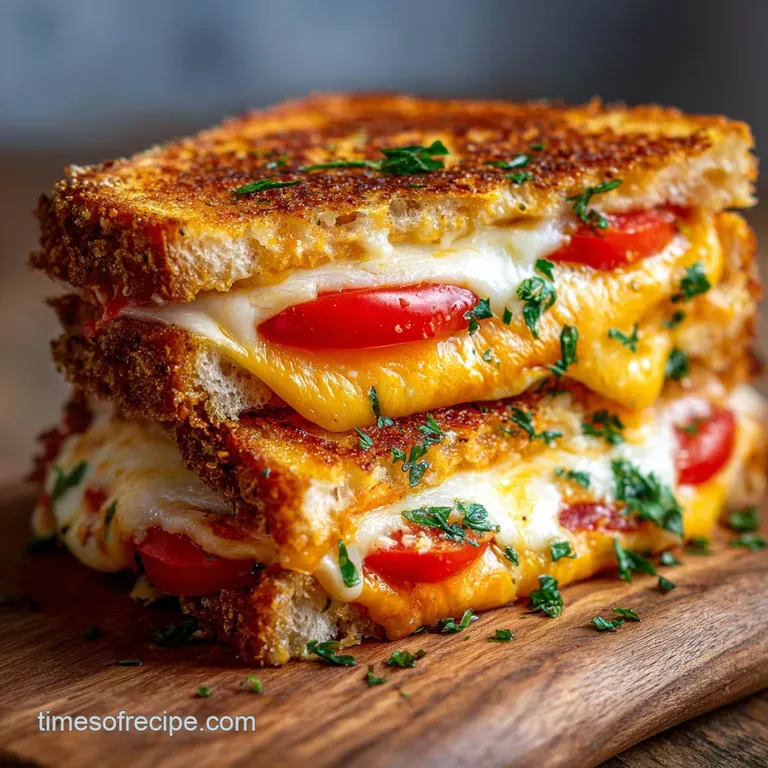 Oven Baked Grilled Cheese: Crispy Crust