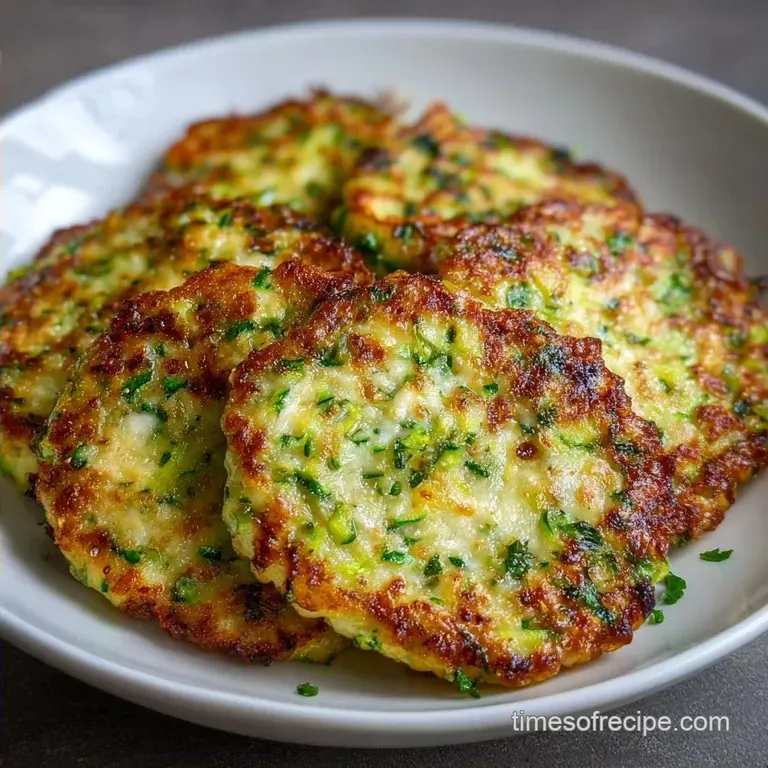 Baked Savory Zucchini Patties: Crispy and Cheesy