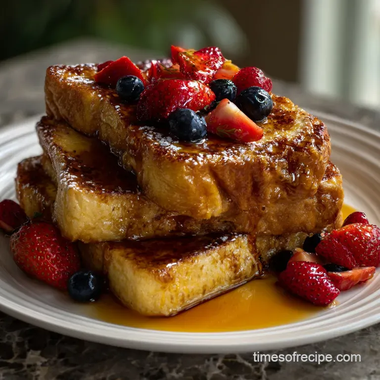 The Ultimate French Toast Recipe: Custard Perfection presentation