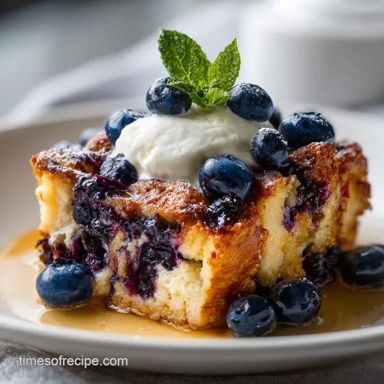 Blueberry French Toast Casserole Recipe: Overnight