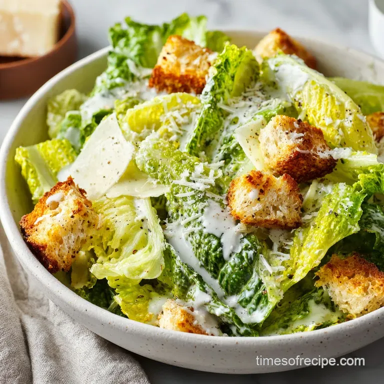 Caesar Salad: Creamy and From Scratch