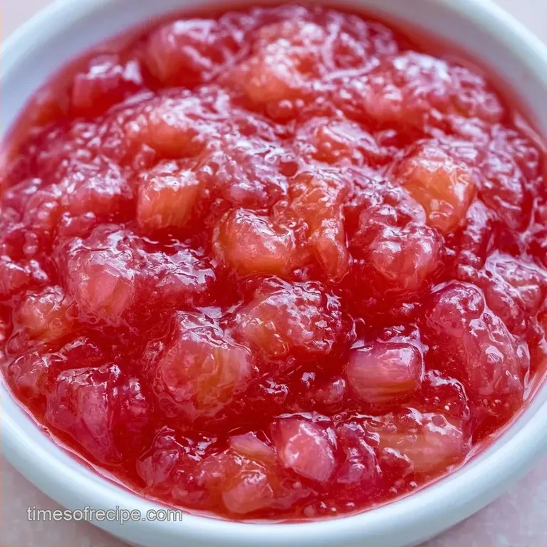 Easy Canned Rhubarb Jam: Tangy and Bright