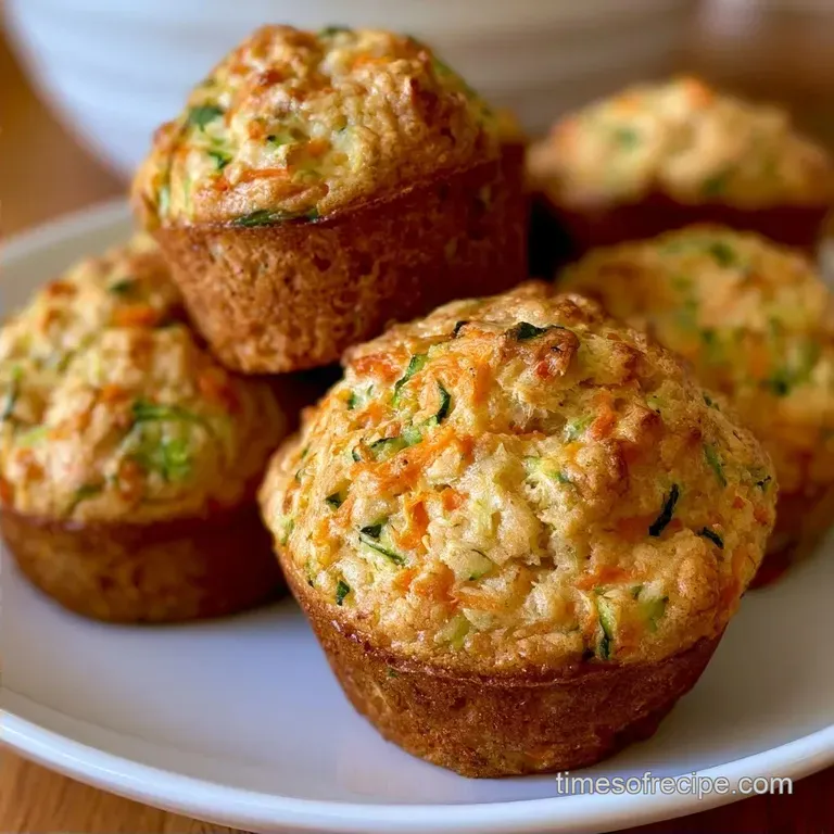 Healthy Carrot Zucchini Muffins