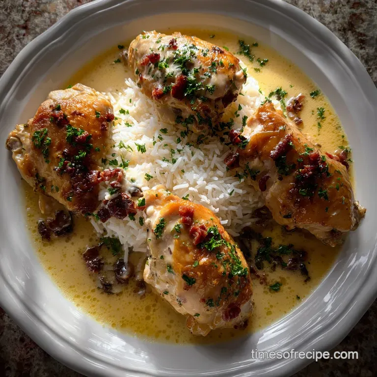 New Years Recipe with Champagne Chicken