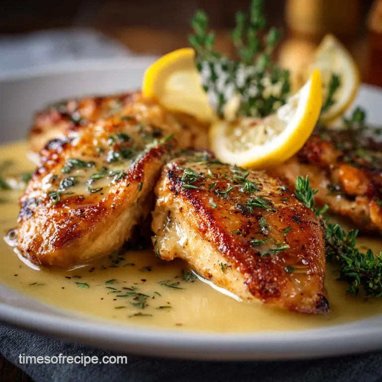 Chicken Bryan: Our Famous Carrabbas Copycat with Lemon Butter Sauce presentation