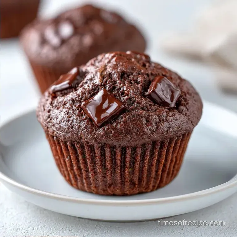 Chocolate Zucchini Muffins: Rich and Fudgy