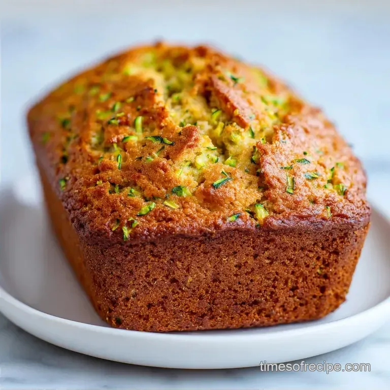 Cinnamon Zucchini Loaf: Tender and Moist
