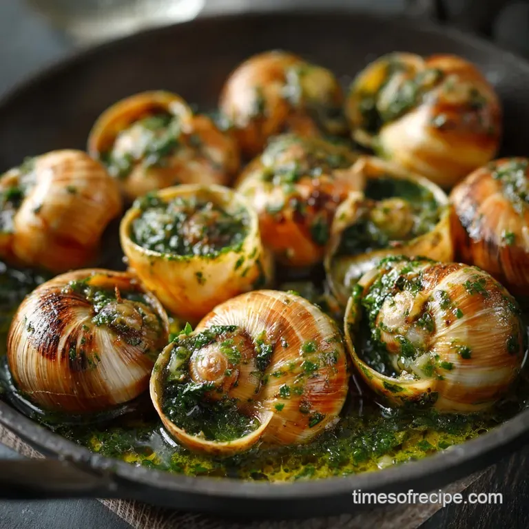 Escargot De Bourgogne: Classic French Garlic Butter Snails presentation