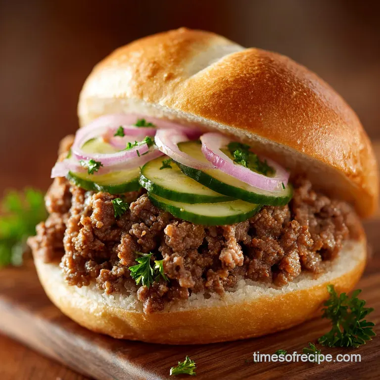 Maid Rite Sandwich: the Classic Loose Meat Diner Favorite presentation