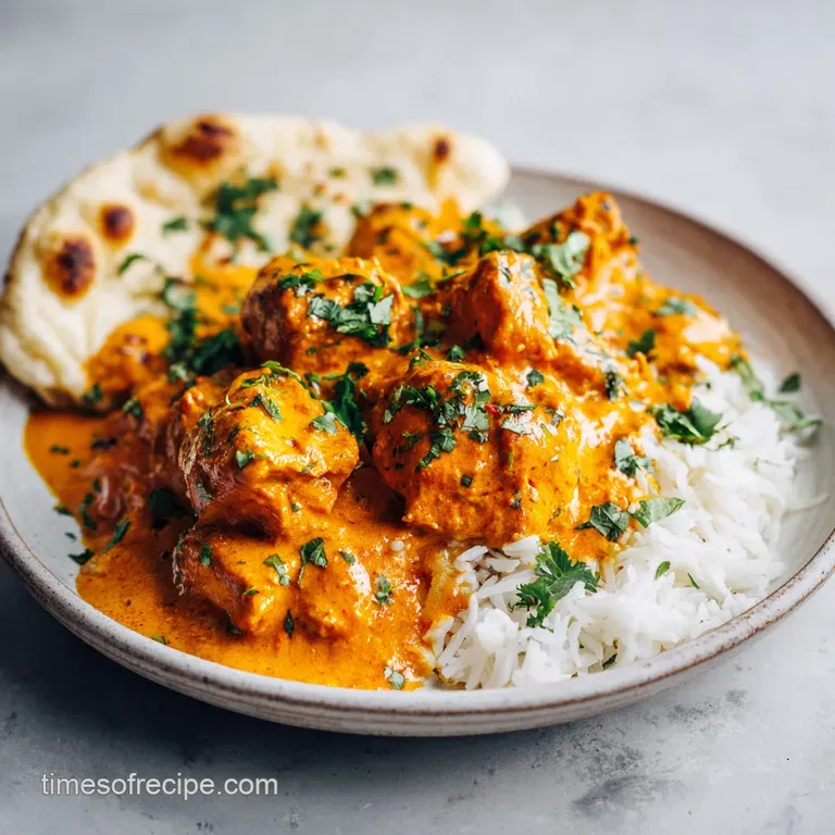 Slow Cooker Coconut Chicken Tikka Masala: Silky