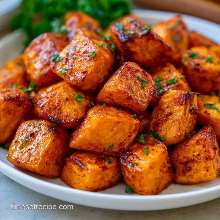 Crispy Coconut Oil Roasted Sweet Potatoes