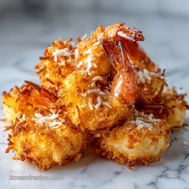 Golden fried seafood arranged on a ceramic plate with a glossy orange dip and fresh cilantro garnish accents.