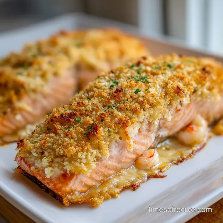An elegant plate featuring a stuffed fish fillet, bright lemon slices, and a drizzle of buttery garlic sauce.