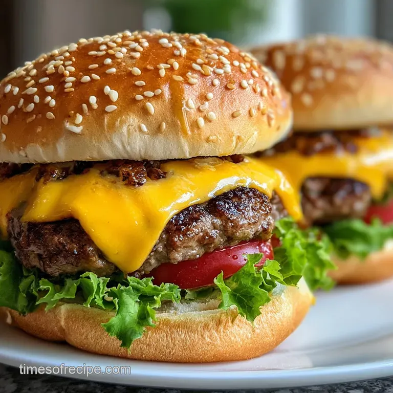 Crack Burger with Cream Cheese Pockets