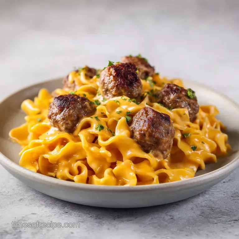 Creamy Cajun Meatball Pasta: One-Pot Dinner
