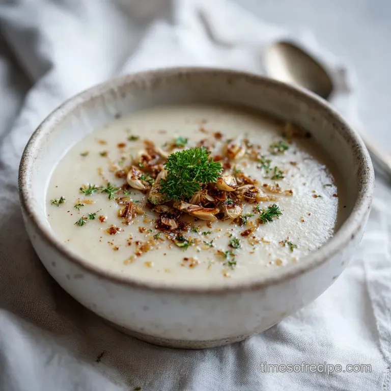 Best Cauliflower Soup Creamy Roasted Garlic