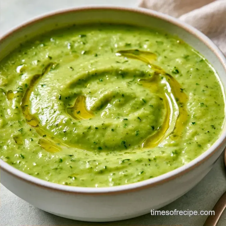 Creamy Zucchini Soup Italian with Gold Potato