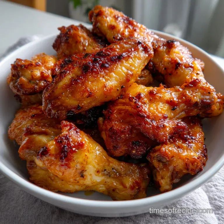 The Ultimate Crispy Air Fryer Chicken Wings Recipe presentation