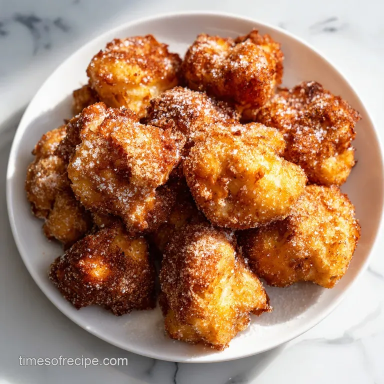 Crispy Cottage Cheese Treats: Cinnamon Sugar Delight
