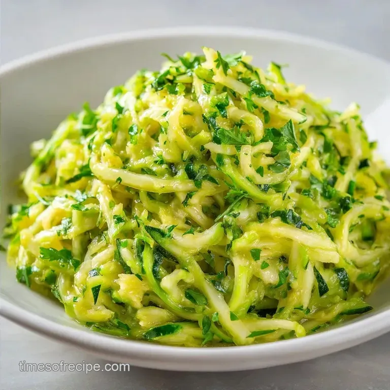 Curried Shredded Zucchini Side: Bold and Earthy