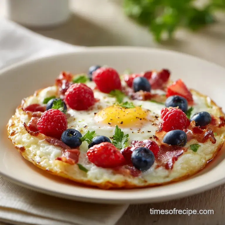Easy Breakfast Pizza: Golden Crust and Fluffy Eggs