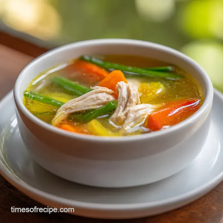 Super Easy Chicken Vegetable Soup