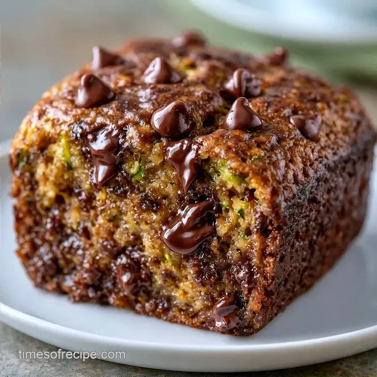 Easy Chocolate Chip Zucchini Bread: Tender Crumb