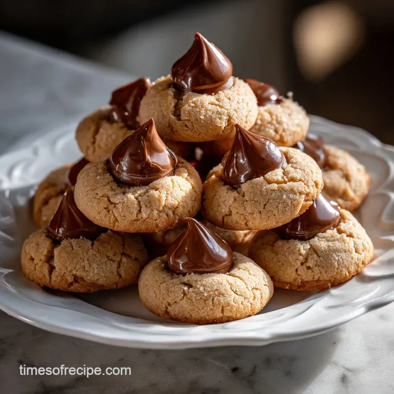 Hershey Kiss Cookies: the Ultimate Peanut Butter Blossom presentation