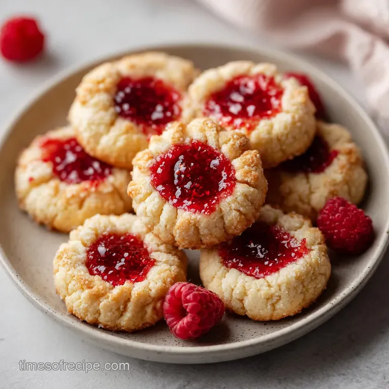 Thumbprint Cookies Easy Raspberry Recipe with Jam