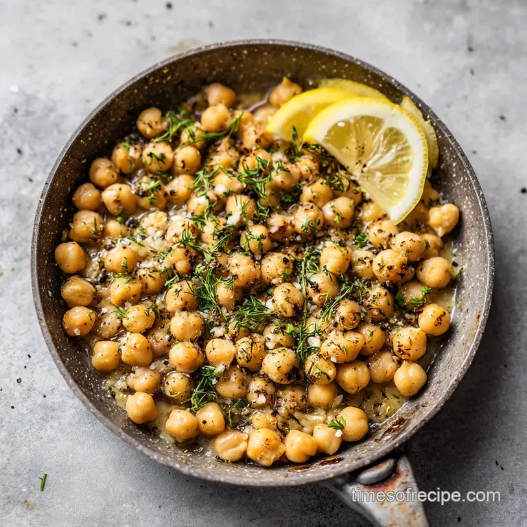 Creamy Chickpea Skillet: An Easy Vegan Dinner
