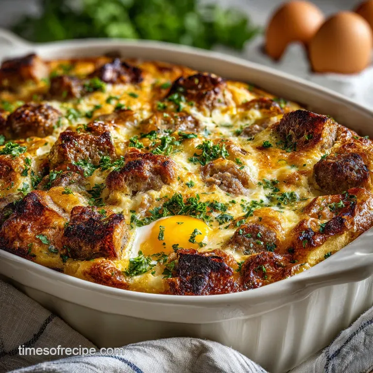 Egg Casserole Recipe with Sausage