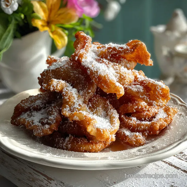 Stacked elephant ears glistening with melted butter and cinnamon sugar. A tempting treat, warm and comforting, perfectly g...
