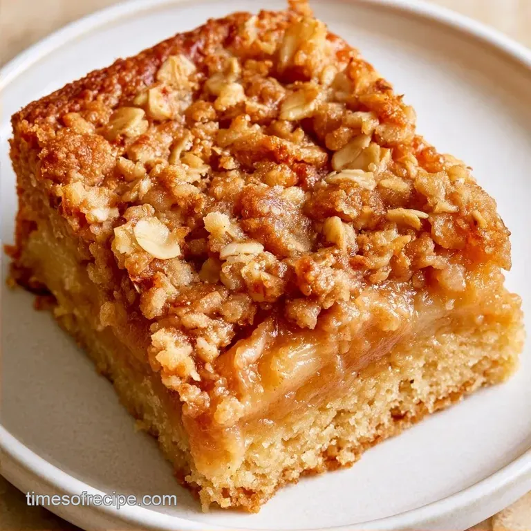 Farmhouse Applesauce Bars with Oats